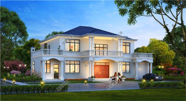 自建二層別墅效果圖，無(wú)論看多少次，都是農(nóng)村朋友最喜歡的戶型