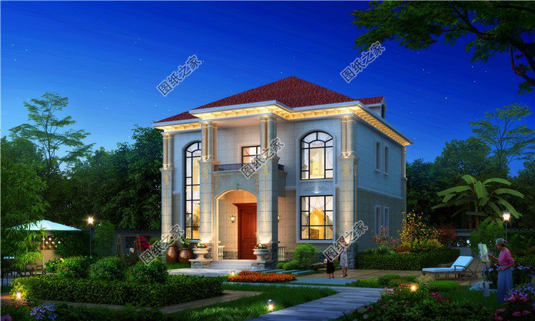 自建二層別墅效果圖，無(wú)論看多少次，都是農(nóng)村朋友最喜歡的戶型