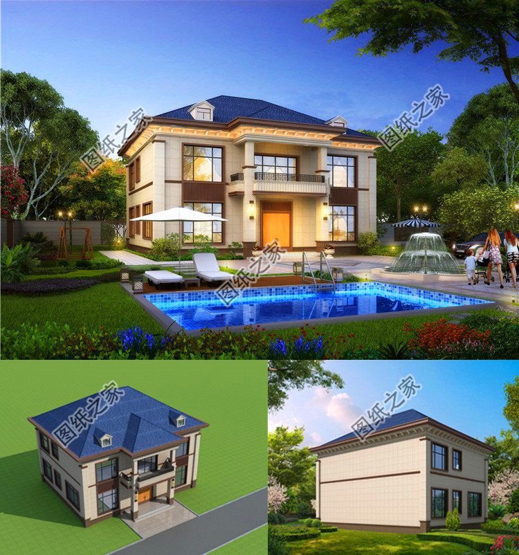 三間兩層樓房設(shè)計(jì)圖，實(shí)惠又漂亮，適合大眾的好戶(hù)型