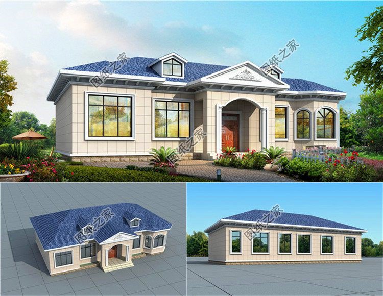 簡(jiǎn)約一層平房自建房設(shè)計(jì)圖，這幾套戶型實(shí)實(shí)在在，選一套喜歡的建沒(méi)壓力