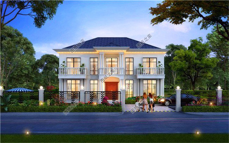 農(nóng)村建二層樓別墅圖片，布局大氣經(jīng)得起推敲，光看著就是一種享受