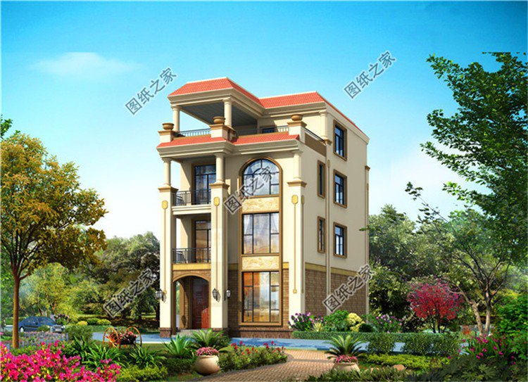 農(nóng)村三層半別墅圖片，造型好性價(jià)比高，在農(nóng)村建一棟那真是給父母長臉了