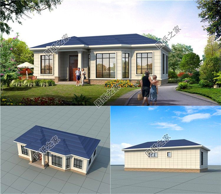 適合農(nóng)村蓋的一層小別墅設計圖，這三套戶型讓你建房不再盲目