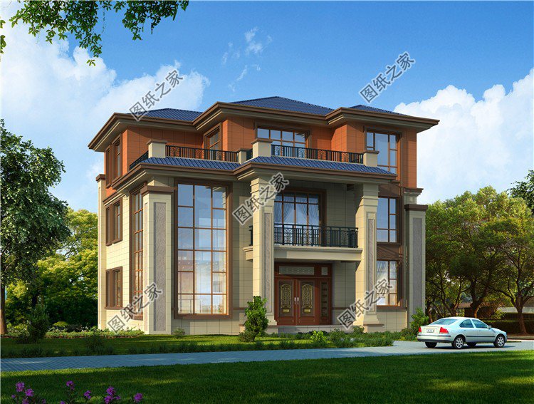 農(nóng)村別墅設(shè)計(jì)三層效果圖，讓人愛到骨子里，難怪越來越多人回村建房