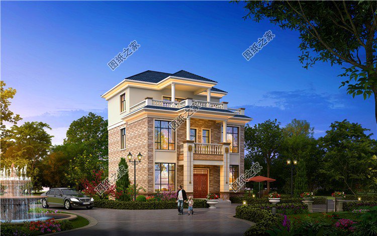 農(nóng)村別墅設(shè)計(jì)三層效果圖，讓人愛到骨子里，難怪越來越多人回村建房