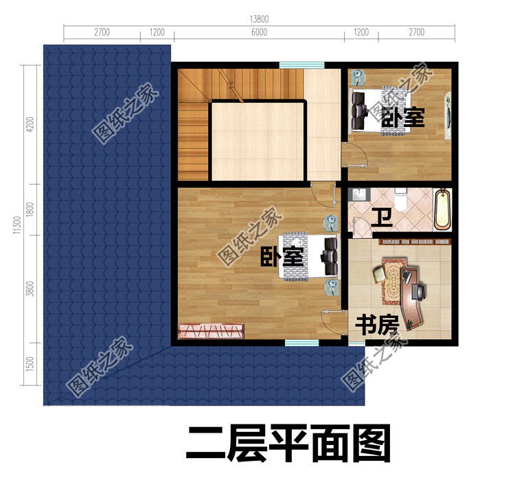 一層半小別墅設(shè)計(jì)圖帶效果圖