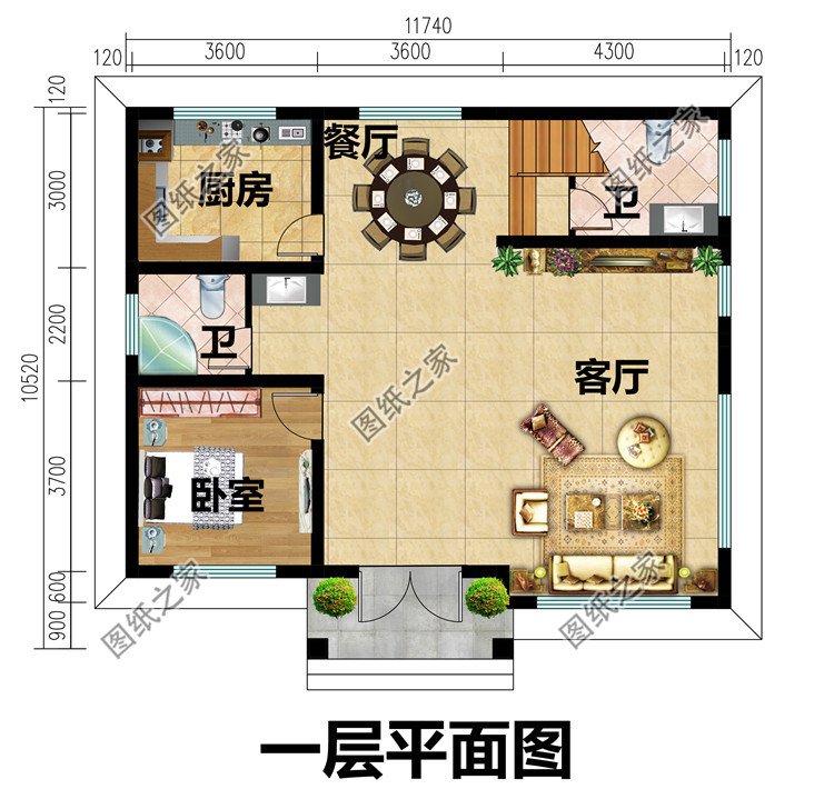 120平米左右農(nóng)村房屋設(shè)計圖