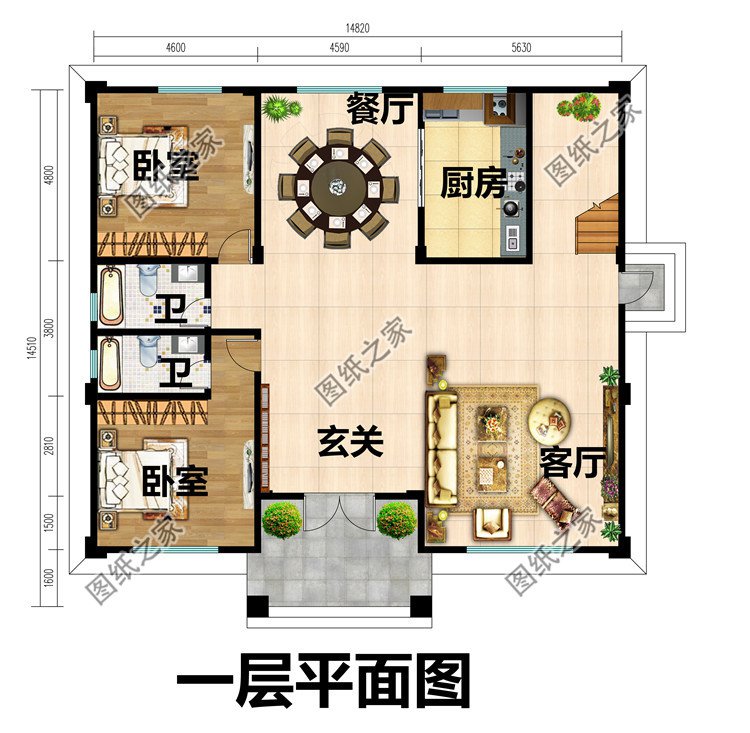 新農(nóng)村私人別墅建筑設(shè)計(jì)施工圖