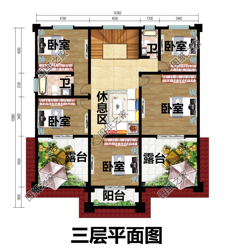 新農(nóng)村私人別墅建筑設(shè)計(jì)施工圖