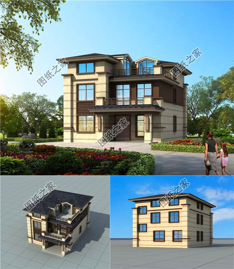 占地僅百平左右，選這三款鄉(xiāng)下二層半房屋圖片建，村里人看了都夸贊