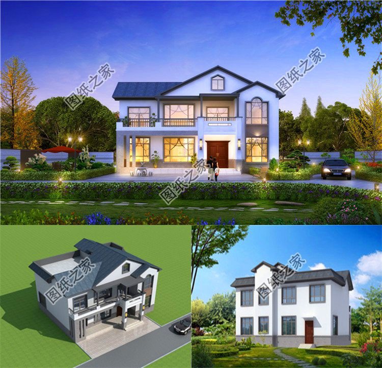 占地僅百平左右，選這三款鄉(xiāng)下二層半房屋圖片建，村里人看了都夸贊