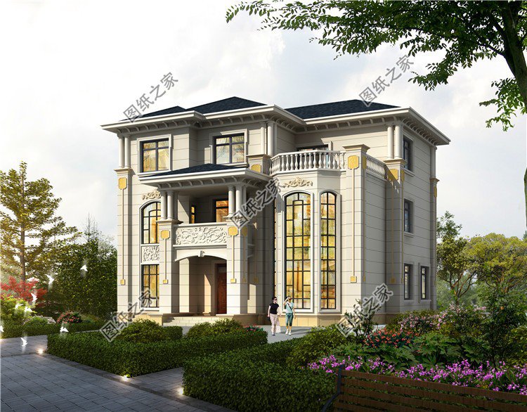 三層現(xiàn)代風(fēng)格自建房設(shè)計(jì)圖，布局方便溫馨舒適，各方面齊全