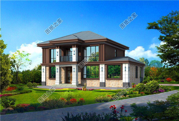 二層樓平面圖設(shè)計圖紙，農(nóng)村建房講究實用，這輩子建一棟值了