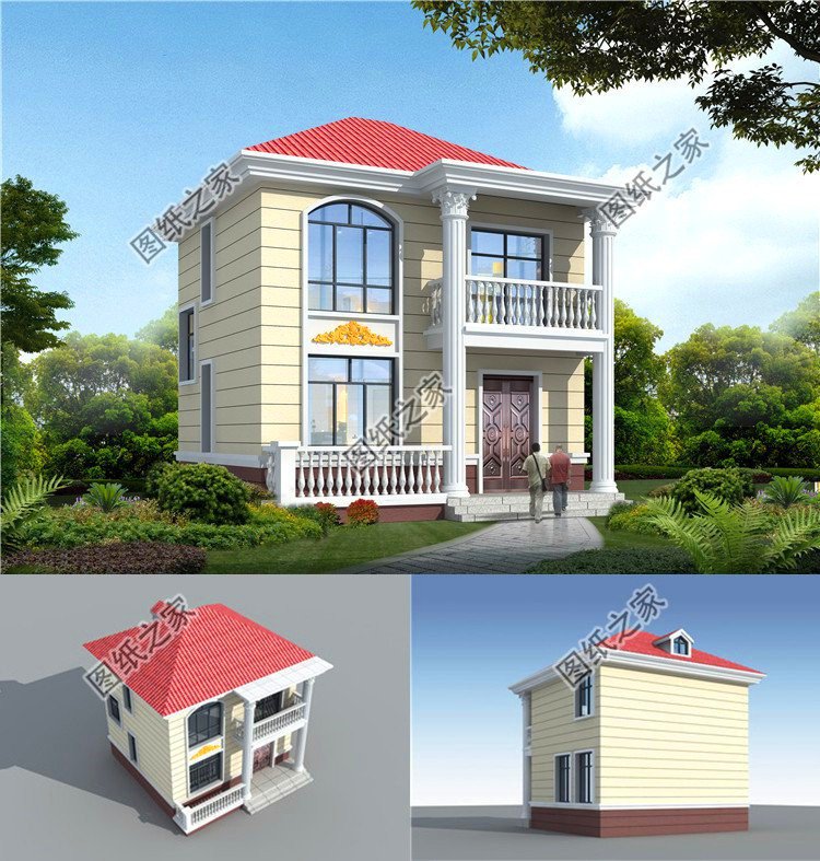 農(nóng)村建房二開間二層別墅設(shè)計圖，建出來簡直太美，溫馨時尚顯大氣