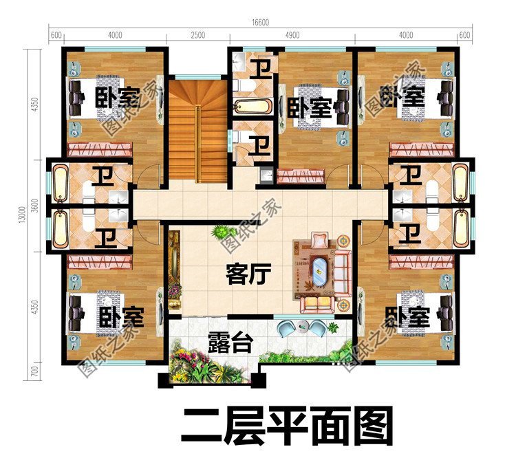 三款農(nóng)村自建平頂別墅二層設(shè)計(jì)圖，外觀新穎氣派，建出來秒殺城里房