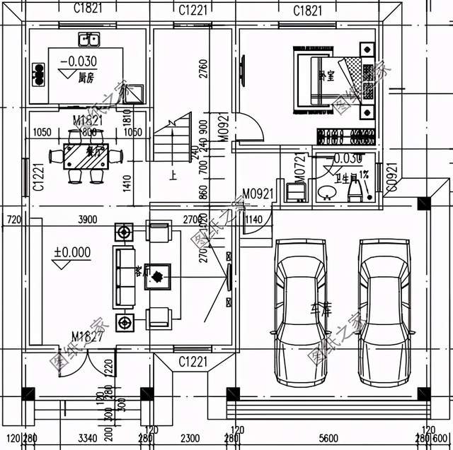 農(nóng)村二層簡約房子圖片，造型簡單，打造溫馨的家
