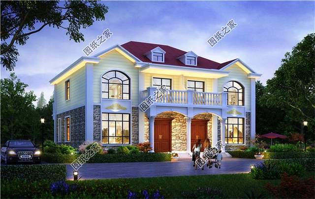 農村二層雙拼小洋樓，簡單大氣看過來吧