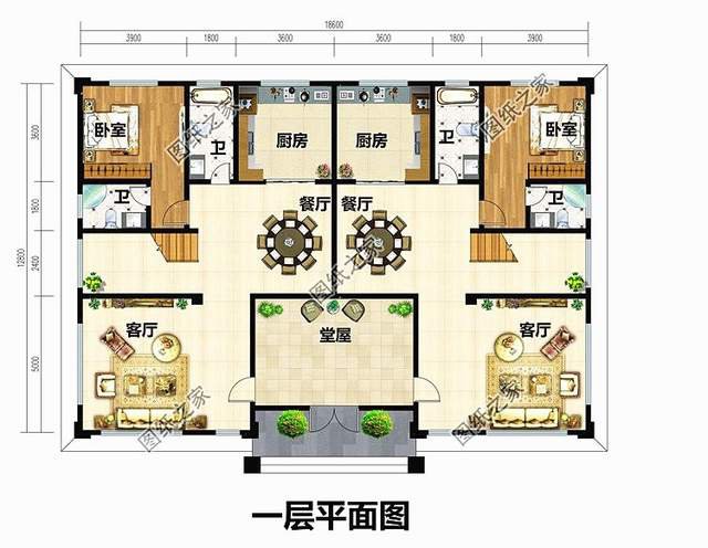 農村二層雙拼小洋樓，簡單大氣看過來吧