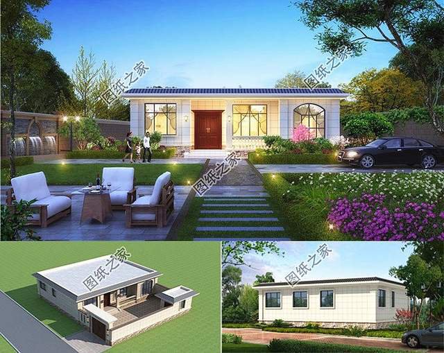 農(nóng)村自建一層極簡主義小別墅，簡約而不簡單