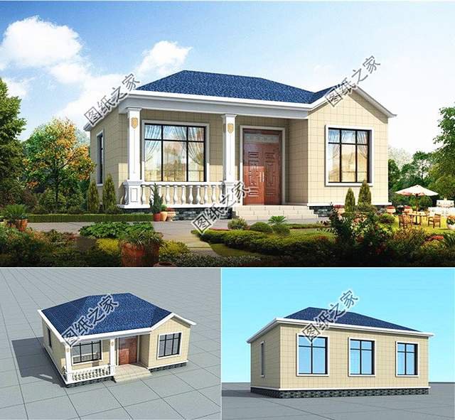 農(nóng)村自建一層極簡主義小別墅，簡約而不簡單