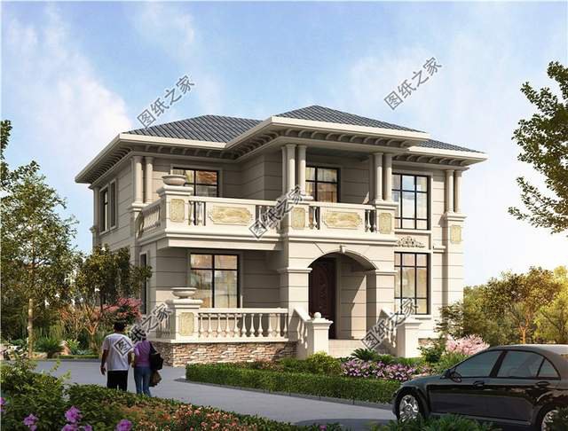 農(nóng)村經(jīng)典占地120平歐式二層別墅盡顯不一樣的光芒