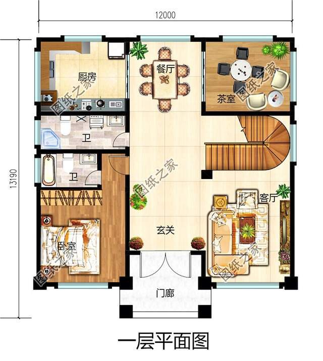 超氣派的農(nóng)村自建房豪華大別墅設(shè)計圖，簡直無法比擬