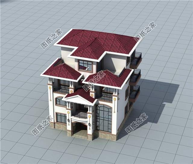 超氣派的農(nóng)村自建房豪華大別墅設(shè)計圖，簡直無法比擬