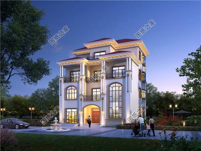 超氣派的農(nóng)村自建房豪華大別墅設(shè)計圖，簡直無法比擬