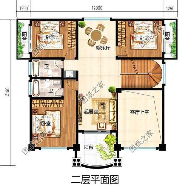 超氣派的農(nóng)村自建房豪華大別墅設(shè)計圖，簡直無法比擬