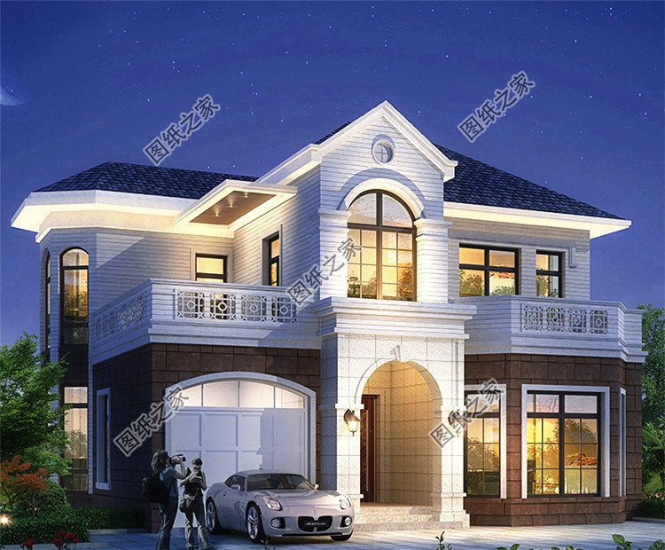 造價20萬左右?guī)к噹斓亩觿e墅設(shè)計圖，簡直美麗動人