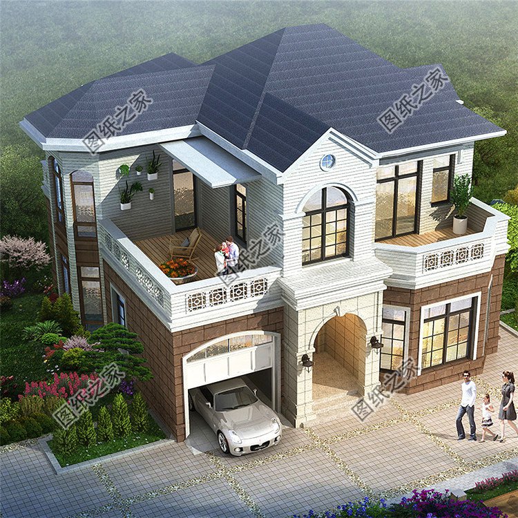 造價20萬左右?guī)к噹斓亩觿e墅設(shè)計圖，簡直美麗動人