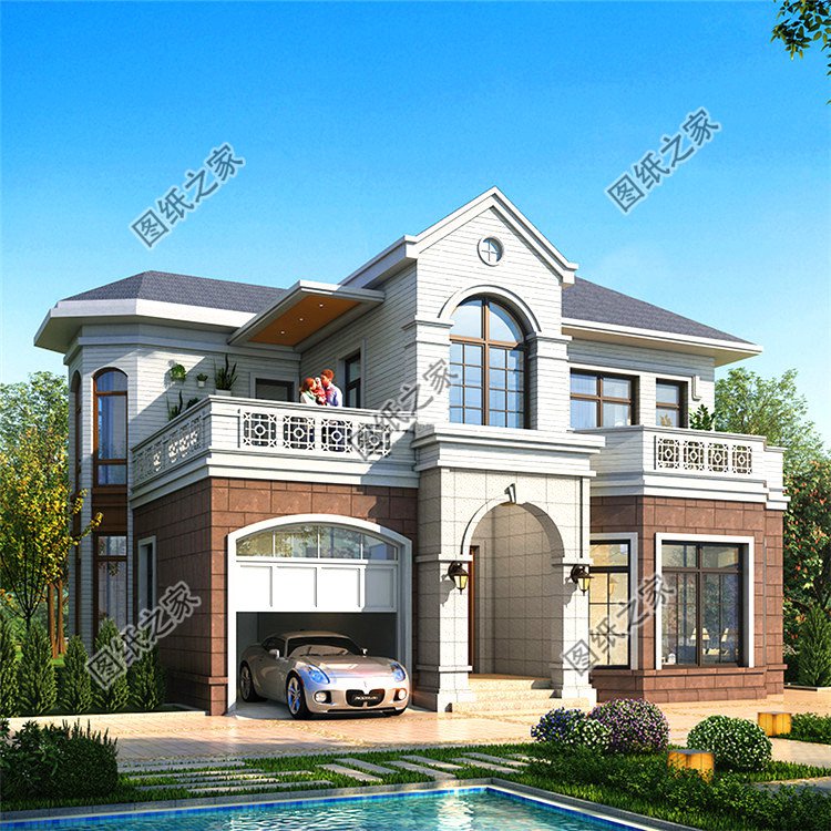 造價20萬左右?guī)к噹斓亩觿e墅設(shè)計圖，簡直美麗動人