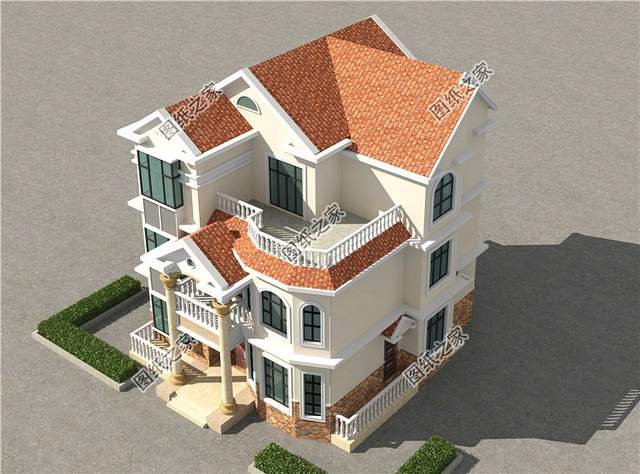 誰看了都豎大拇指的三層帶電梯別墅效果圖，絕了