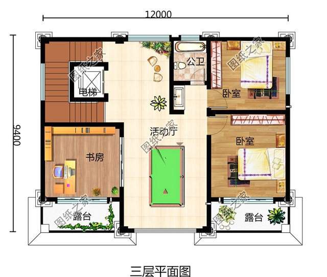 誰看了都豎大拇指的三層帶電梯別墅效果圖，絕了