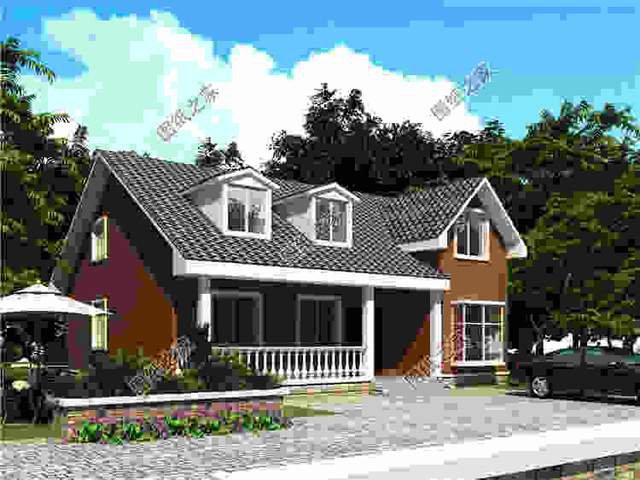 三套舒適又美觀的一層半自建別墅設(shè)計(jì)圖紙