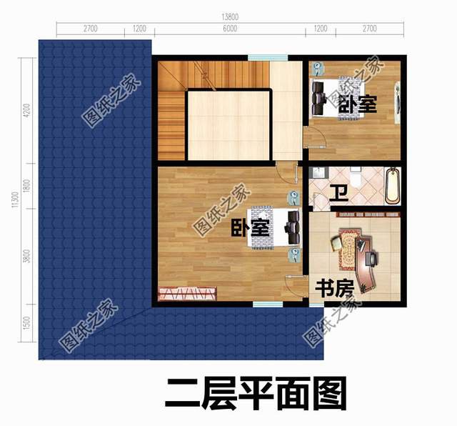 三套舒適又美觀的一層半自建別墅設(shè)計(jì)圖紙