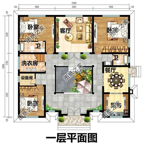 戳中人心的新中式四合院設(shè)計圖，一雅一致盡在庭院之中