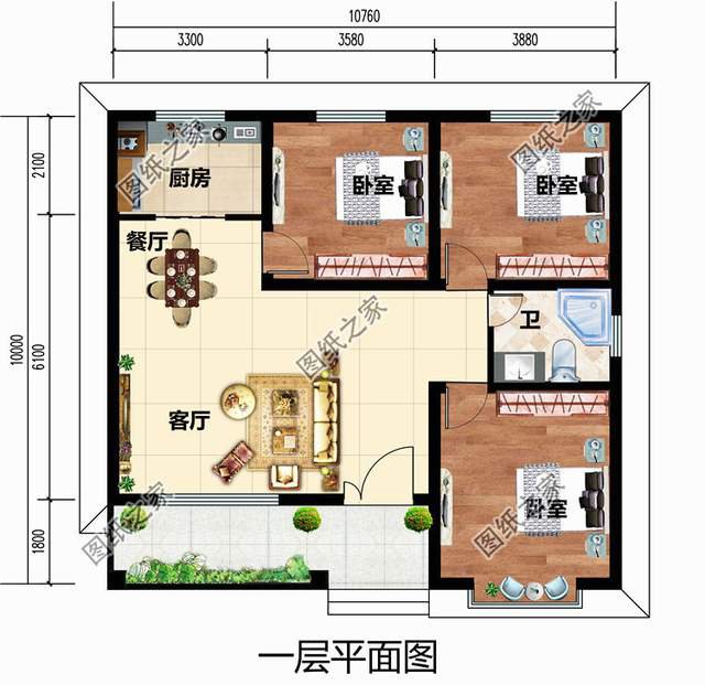 人人都能建起的10萬左右農(nóng)村別墅設(shè)計(jì)圖，左思右想就這套了