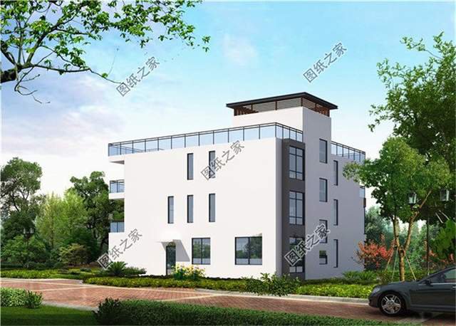 不帶羅馬柱的超現(xiàn)代三層別墅設(shè)計(jì)圖，這樣的風(fēng)格你愛(ài)了嗎