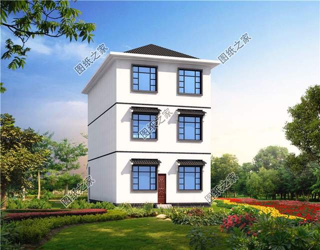 不帶羅馬柱的超現(xiàn)代三層別墅設(shè)計(jì)圖，這樣的風(fēng)格你愛(ài)了嗎