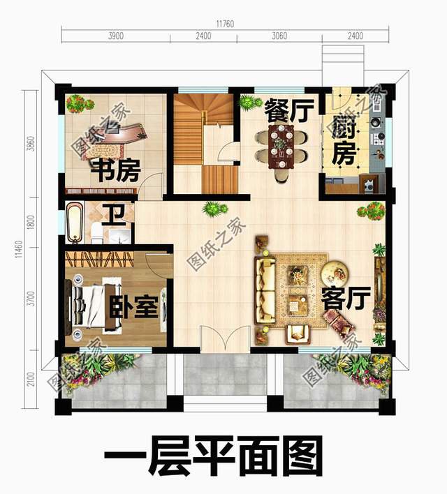 開間11×13米的小清新二層別墅設計圖，賊亮眼