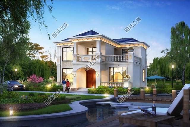 開間11×13米的小清新二層別墅設計圖，賊亮眼