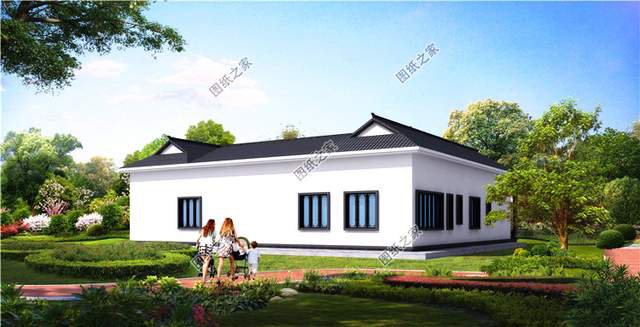 古香古氣的新中式一層別墅，濃濃的書香味