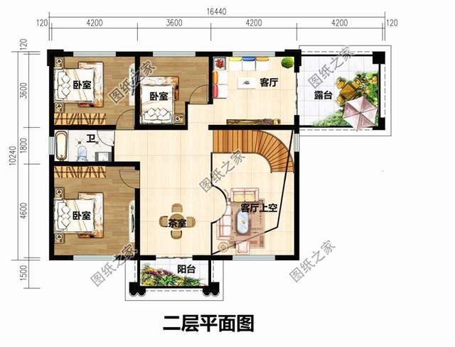 農(nóng)村建房，必備二層挑空別墅，高大上的典范