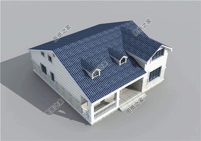 帶閣樓的一層別墅設計圖，用它養(yǎng)老溫馨又舒適