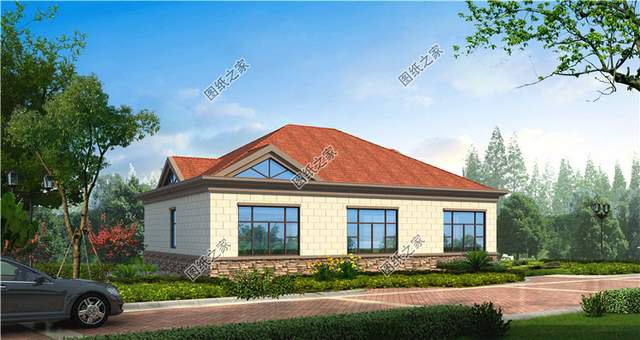 帶閣樓的一層別墅設計圖，用它養(yǎng)老溫馨又舒適