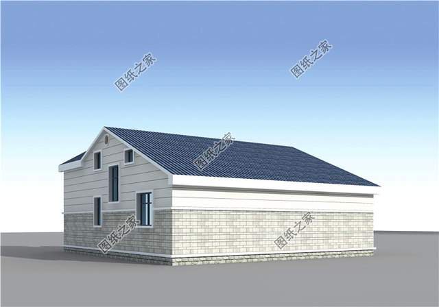 帶閣樓的一層別墅設計圖，用它養(yǎng)老溫馨又舒適