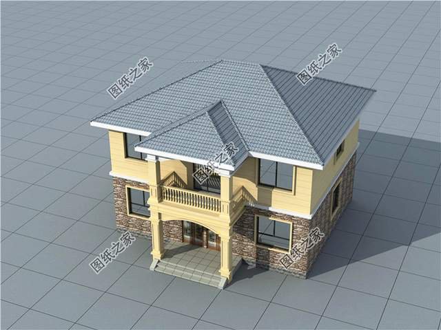 戶型方正經(jīng)濟(jì)又實(shí)惠的二層小別墅，幸福生活的小開(kāi)始