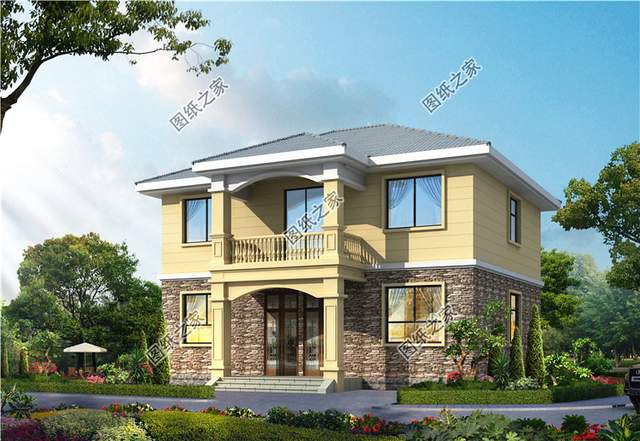 戶型方正經(jīng)濟(jì)又實(shí)惠的二層小別墅，幸福生活的小開(kāi)始