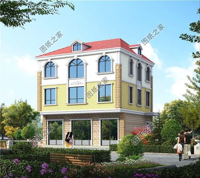 帶商鋪的農(nóng)村自建房設(shè)計(jì)圖紙，在家躺著就能掙錢